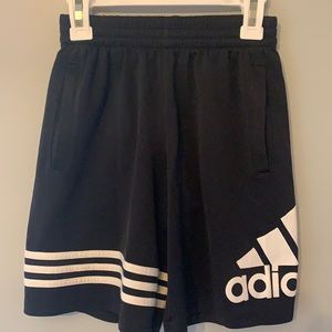 Boys Adidas black shorts